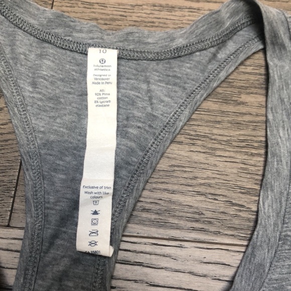 Lululemon gray tank top. - Picture 3 of 4